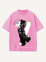 Lewis Hamilton Print Round Neck T-shirt
