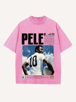 Pelé Print Round Neck T-shirt
