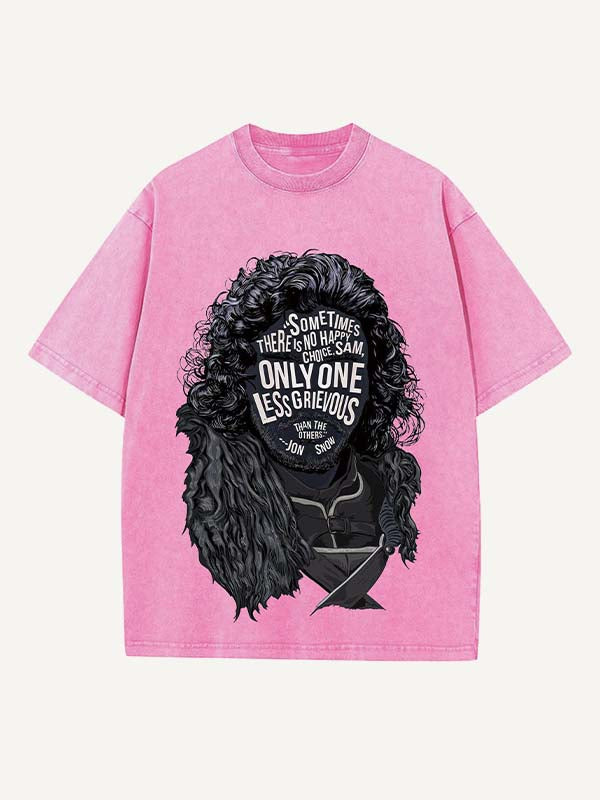 Game of Thrones Print Round Neck T-shirt