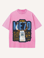 Carmelo Anthony Print Round Neck T-shirt