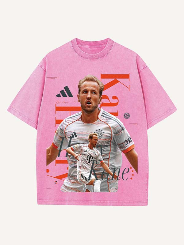 Harry Kane Print Round Neck T-shirt