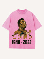 Pelé Print Round Neck T-shirt