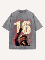 Charles Leclerc Print Round Neck T-shirt