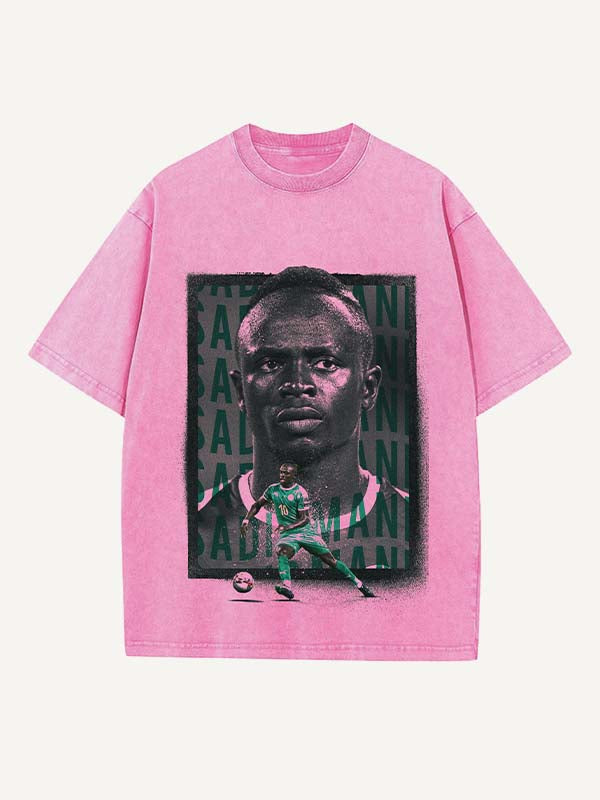 Sadio Mané Print Round Neck T-shirt