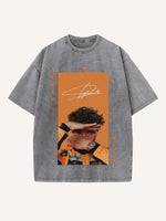 Lando Norris Print Round Neck T-shirt