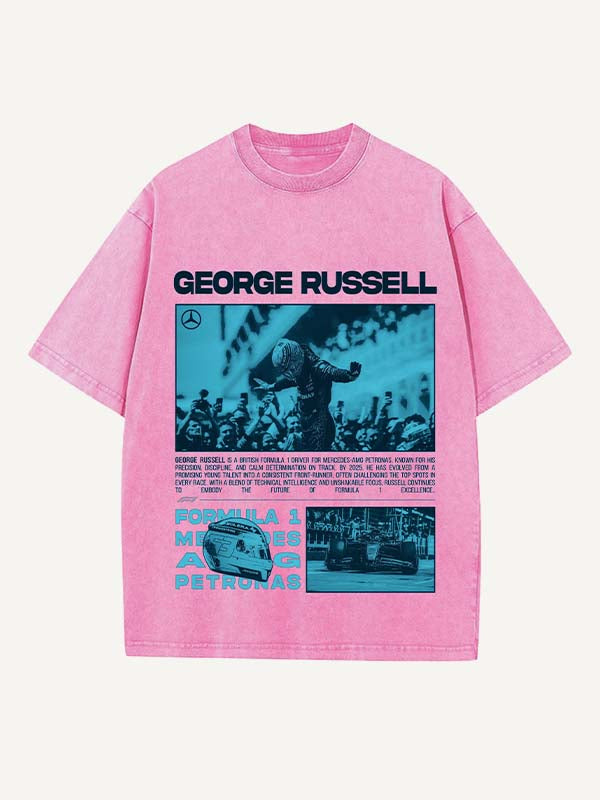 George Russell Print Round Neck T-shirt