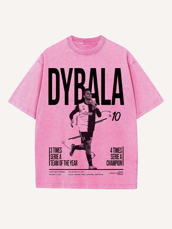Paulo Dybala Print Round Neck T-shirt
