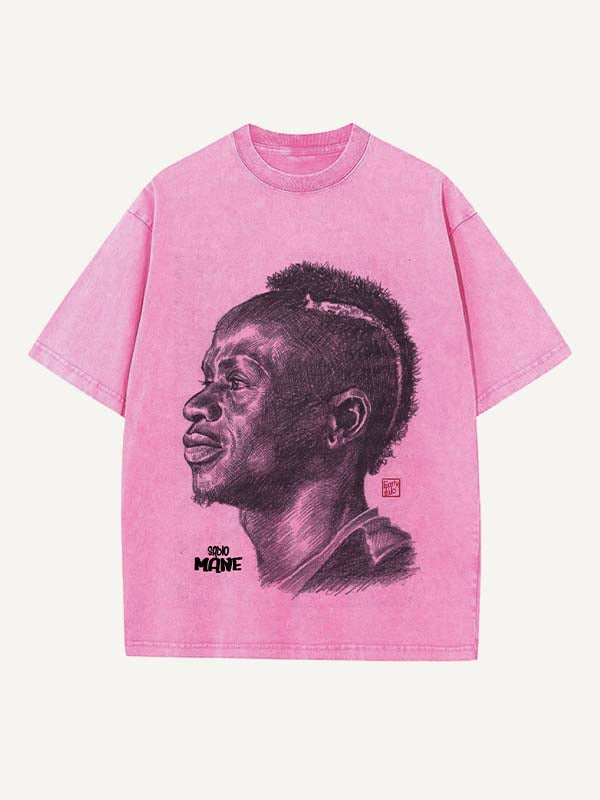 Sadio Mané Print Round Neck T-shirt