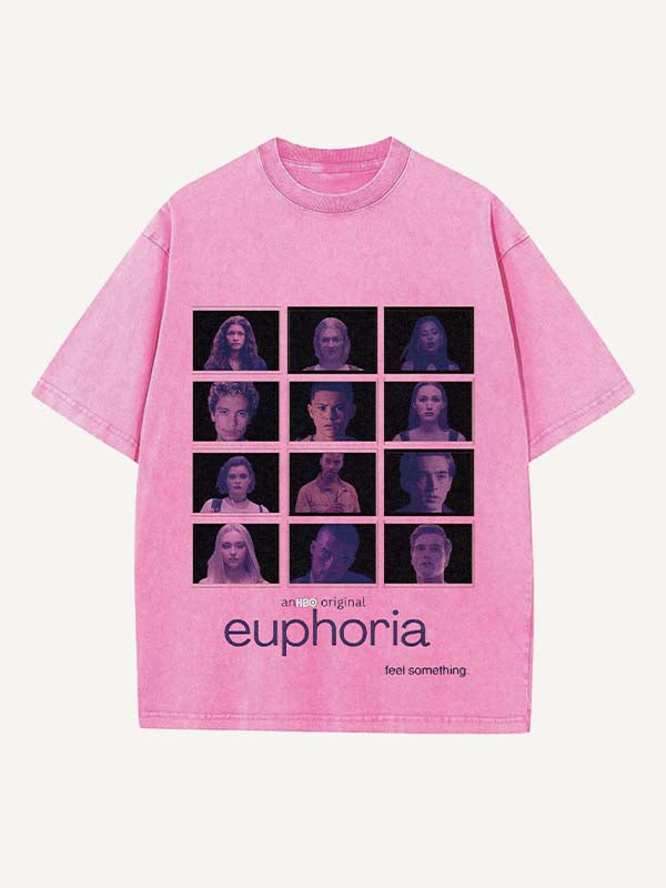 Euphoria Print Round Neck T-shirt