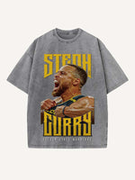 Stephen Curry Print Round Neck T-shirt