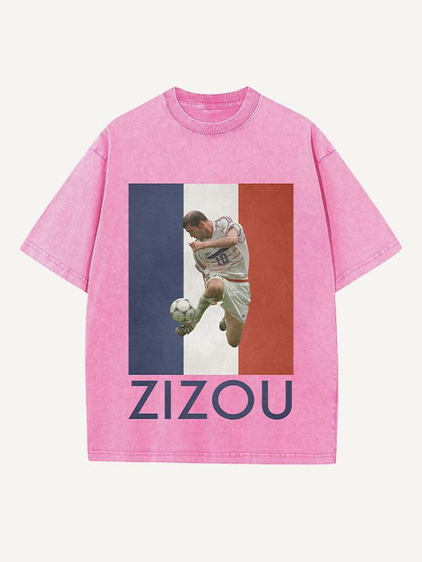 Zizou Print Round Neck T-shirt