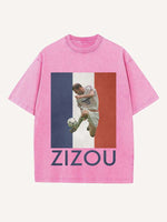 Zizou Print Round Neck T-shirt