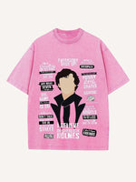 Sherlock Print Round Neck T-shirt