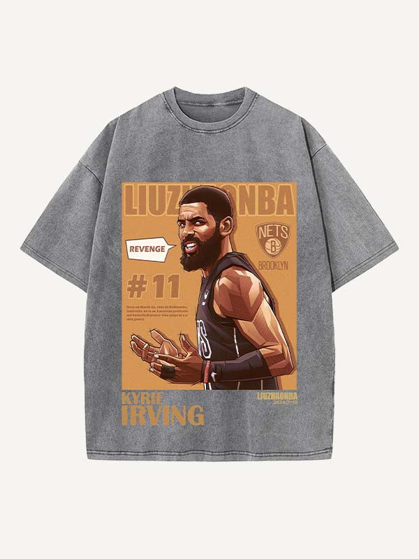 Kyrie Irving Print Round Neck T-shirt