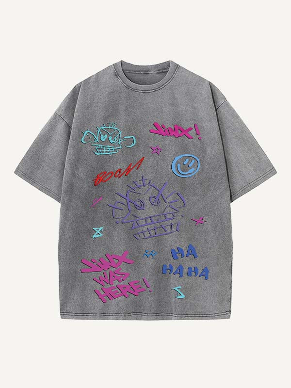 Arcane Print Round Neck T-shirt