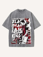 Zlatan Ibrahimović Print Round Neck T-shirt