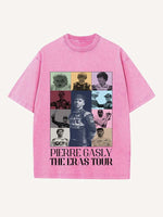 Pierre Gasly Print Round Neck T-shirt