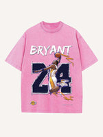 Kobe Bryant Print Round Neck T-shirt
