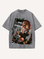 Kevin Durant Print Round Neck T-shirt