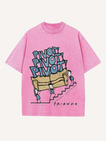 Friends Print Round Neck T-shirt