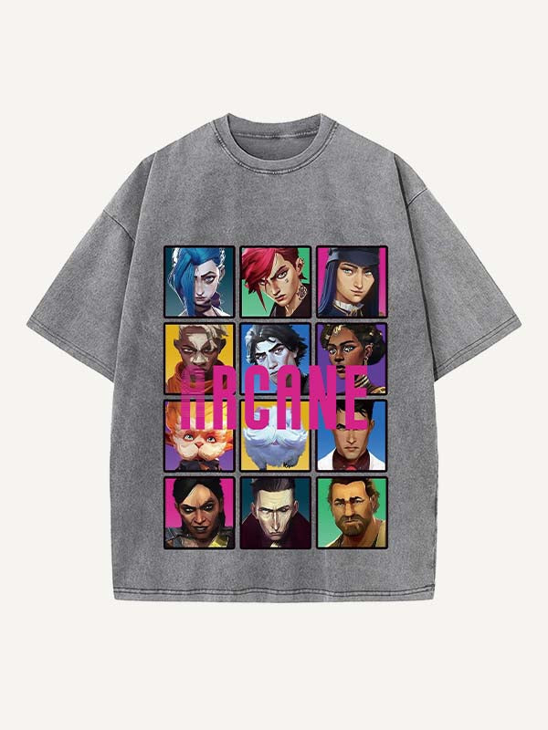 Arcane Print Round Neck T-shirt