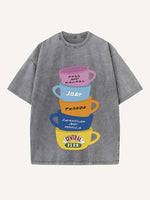 Friends Print Round Neck T-shirt