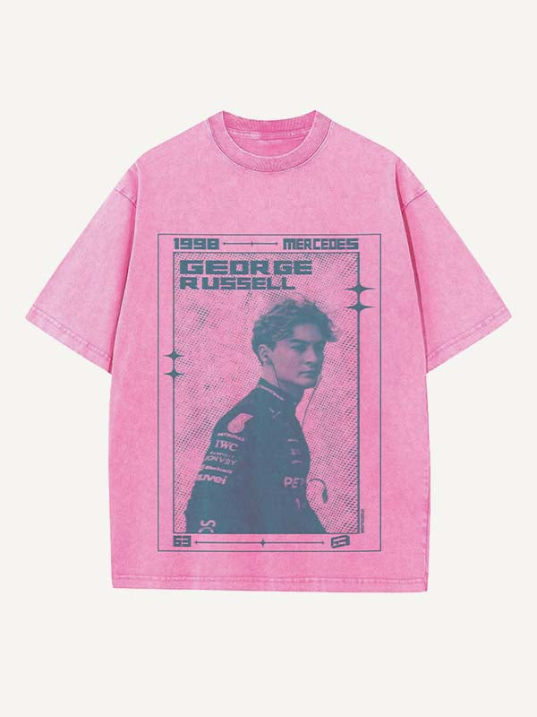 George Russell Print Round Neck T-shirt
