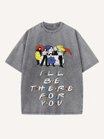 Friends Print Round Neck T-shirt