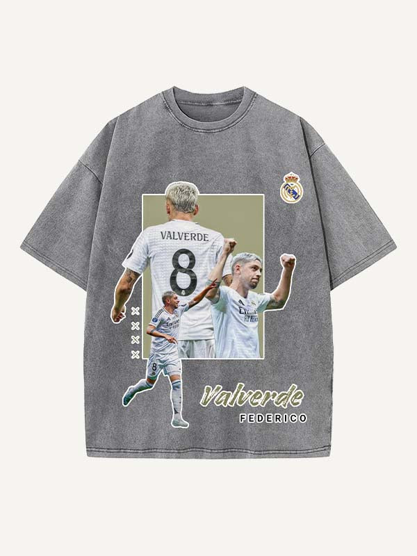 Federico Valverde Print Round Neck T-shirt