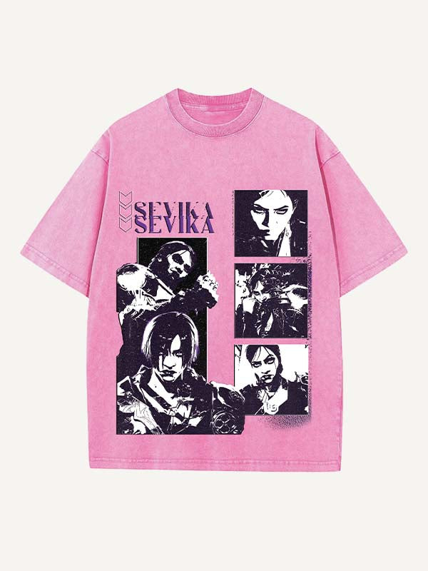Arcane Print Round Neck T-shirt