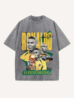 Ronaldo Print Round Neck T-shirt