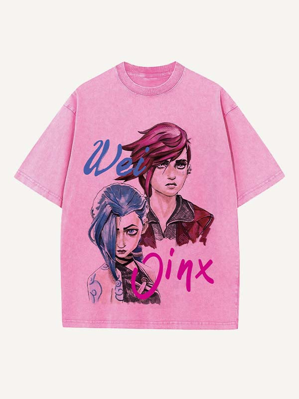 Arcane Print Round Neck T-shirt