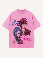Arcane Print Round Neck T-shirt