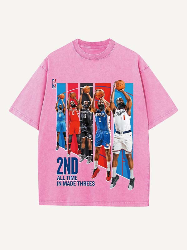 James Harden Print Round Neck T-shirt