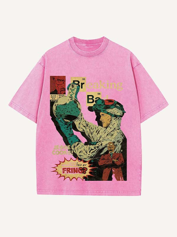 Breaking Bad Print Round Neck T-shirt