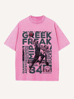 Giannis Antetokounmpo Print Round Neck T-shirt