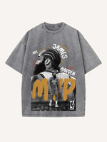 James Harden Print Round Neck T-shirt