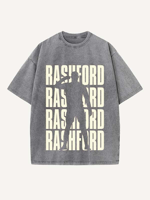 Marcus Rashford Print Round Neck T-shirt