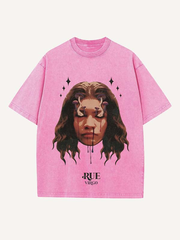 Euphoria Print Round Neck T-shirt