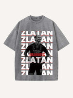Zlatan Ibrahimović Print Round Neck T-shirt