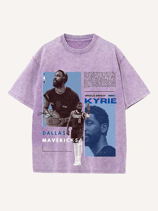 Kyrie Irving Print Round Neck T-shirt
