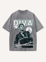 George Russell Print Round Neck T-shirt