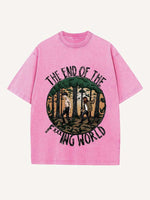 The End of the Fxxxing World Print Round Neck T-shirt