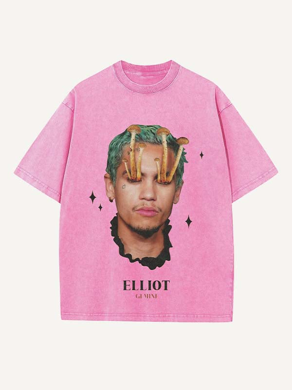 Euphoria Print Round Neck T-shirt