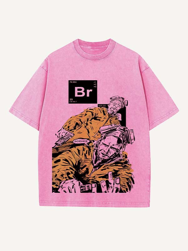 Breaking Bad Print Round Neck T-shirt