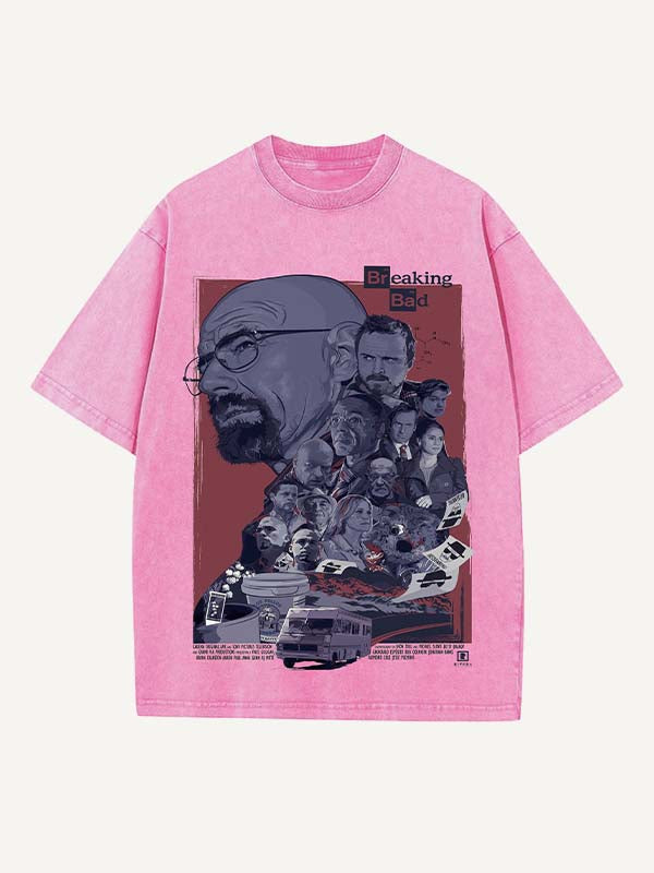 Breaking Bad Print Round Neck T-shirt