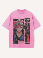 Arcane Print Round Neck T-shirt