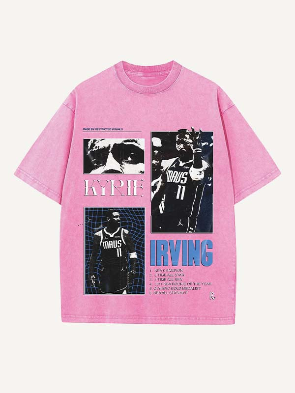 Kyrie Irving Print Round Neck T-shirt