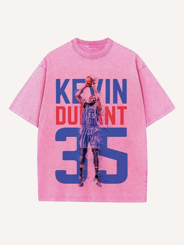 Kevin Durant Print Round Neck T-shirt