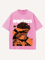 Lando Norris Print Round Neck T-shirt